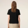 Ami de Coeur T-Shirt, Siyah Organik Pamuktan