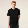 Ami de Coeur T-Shirt, Siyah Organik Pamuktan