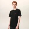 Ami de Coeur T-Shirt, Siyah Organik Pamuktan