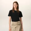 Ami de Coeur T-Shirt, Siyah Organik Pamuktan