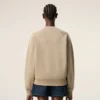 Bej Pamuklu Kabartmalı Ami de Coeur Sweatshirt