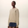 Bej Pamuklu Kabartmalı Ami de Coeur Sweatshirt