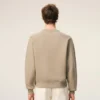 Bej Pamuklu Kabartmalı Ami de Coeur Sweatshirt