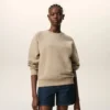 Bej Pamuklu Kabartmalı Ami de Coeur Sweatshirt