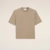 Bej Pamuklu Kabartmalı Ami de Coeur T-Shirt
