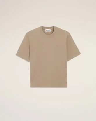 Bej Pamuklu Kabartmalı Ami de Coeur T-Shirt