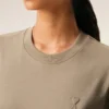 Bej Pamuklu Kabartmalı Ami de Coeur T-Shirt