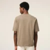 Bej Pamuklu Kabartmalı Ami de Coeur T-Shirt