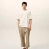 Bej Pamuklu Karot Oversized Pantolon