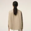 Bej Pamuklu Örme Ami de Coeur Overshirt