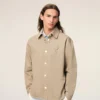 Bej Pamuklu Örme Ami de Coeur Overshirt