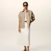 Bej Pamuklu Örme Ami de Coeur Overshirt