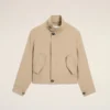 Bej Yeni Yün Harrington Ceket