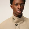 Bej Yeni Yün Harrington Ceket