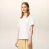 Beyaz Organik Pamuklu Ami de Coeur T-Shirt