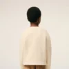 Beyaz Pamuklu Ami de Coeur Bisiklet Yaka Sweatshirt