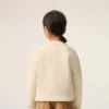 Beyaz Pamuklu Ami de Coeur Bisiklet Yaka Sweatshirt