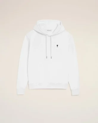 Beyaz Pamuklu Ami de Coeur Hoodie