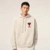 Beyaz Pamuklu Ami de Coeur Hoodie