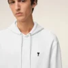 Beyaz Pamuklu Ami de Coeur Hoodie
