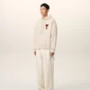 Beyaz Pamuklu Ami de Coeur Hoodie