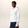 Beyaz Pamuklu Ami de Coeur Kısa Kapüşonlu Sweatshirt
