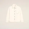 Beyaz Pamuklu Ami de Coeur Overshirt
