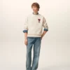 Beyaz Pamuklu Ami de Coeur Sweatshirt