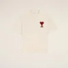 Beyaz Pamuklu Ami de Coeur T-Shirt