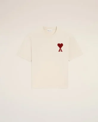 Beyaz Pamuklu Ami de Coeur T-Shirt