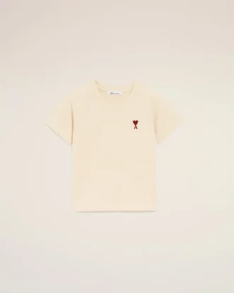Beyaz Pamuklu Ami de Coeur T-Shirt