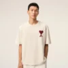 Beyaz Pamuklu Ami de Coeur T-Shirt