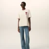 Beyaz Pamuklu Ami de Coeur T-Shirt