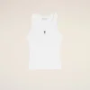 Beyaz Pamuklu Ami de Coeur Tank Top