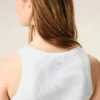 Beyaz Pamuklu Ami de Coeur Tank Top