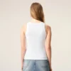 Beyaz Pamuklu Ami de Coeur Tank Top