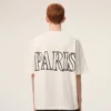 Beyaz Pamuklu Ami Paris Baskılı Tişört