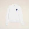 Beyaz Pamuklu Örgü Ami de Coeur Sweatshirt