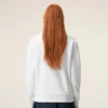 Beyaz Pamuklu Örgü Ami de Coeur Sweatshirt