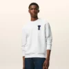 Beyaz Pamuklu Örgü Ami de Coeur Sweatshirt