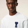 Beyaz Pamuklu Örgü Ami de Coeur Sweatshirt