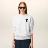 Beyaz Pamuklu Örgü Ami de Coeur Sweatshirt