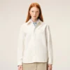 Beyaz Pamuklu Örme Ami de Coeur Overshirt