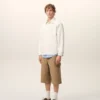 Beyaz Pamuklu Örme Ami de Coeur Overshirt