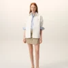 Beyaz Pamuklu Örme Ami de Coeur Overshirt