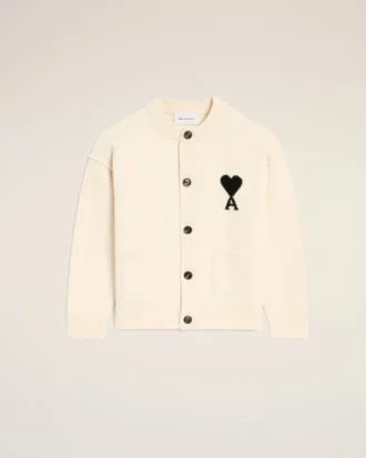Beyaz Yün Ami de Coeur Cardigan