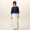Bleu İnce Yünlü Bisiklet Yaka Ami de Coeur Sweater