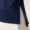 Bleu İnce Yünlü Bisiklet Yaka Ami de Coeur Sweater
