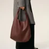 Bordo Esnek Deri Etienne Hobo Çanta