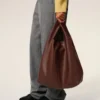Bordo Esnek Deri Etienne Hobo Çanta
